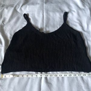 Forever 21 Black Knit Crop Top